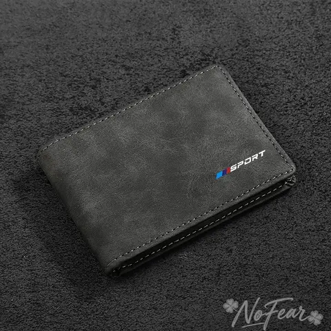 New Short Men's Wallet High Quality Card Clips Simple Key Bag For BMW 1 3 5 Series G30 G20 F30 F10 E60 X1 X3 E70 F15 F48a