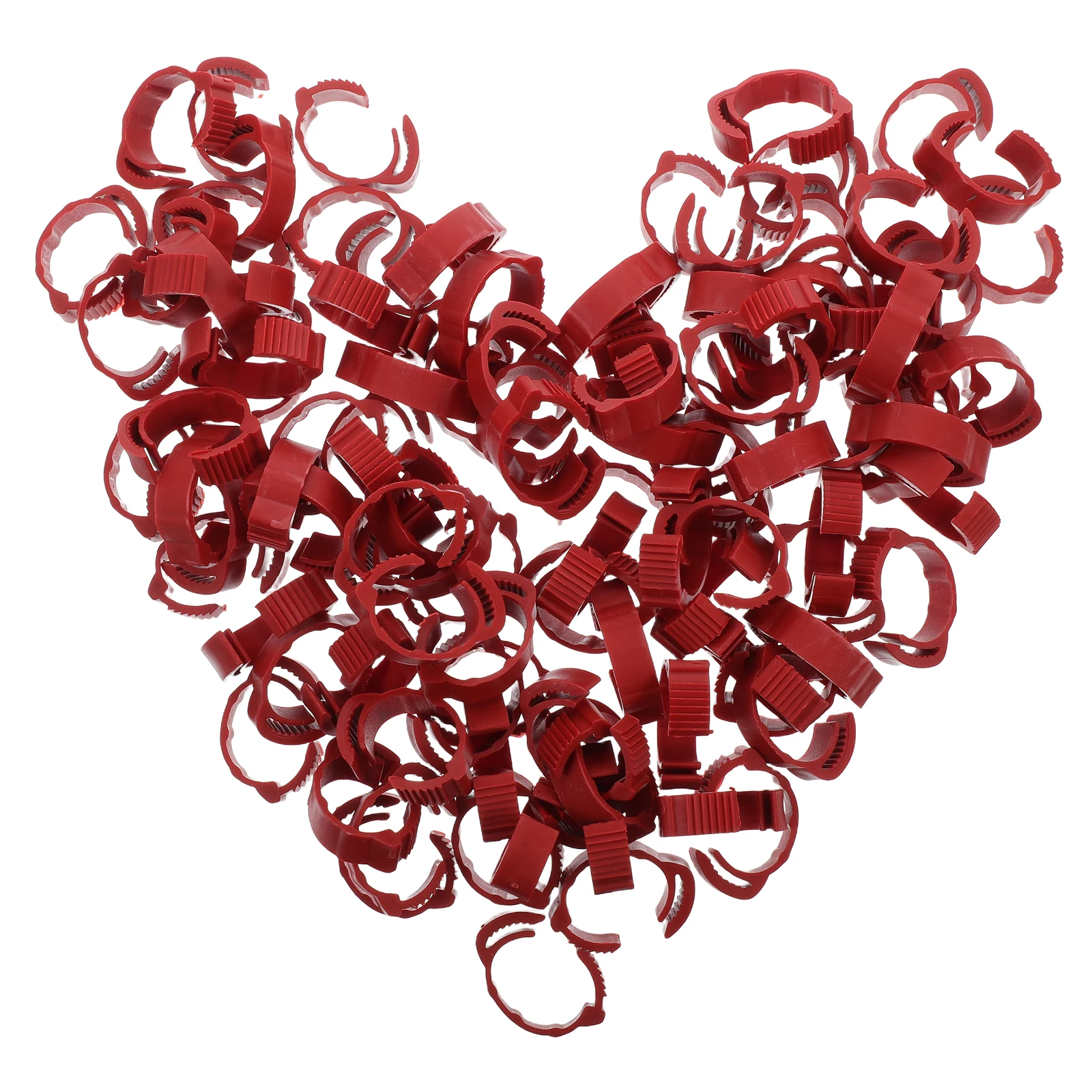 

100 Pcs Poultry Anklets Bird Accessories Ring Dove Training Rings Chicken Leg