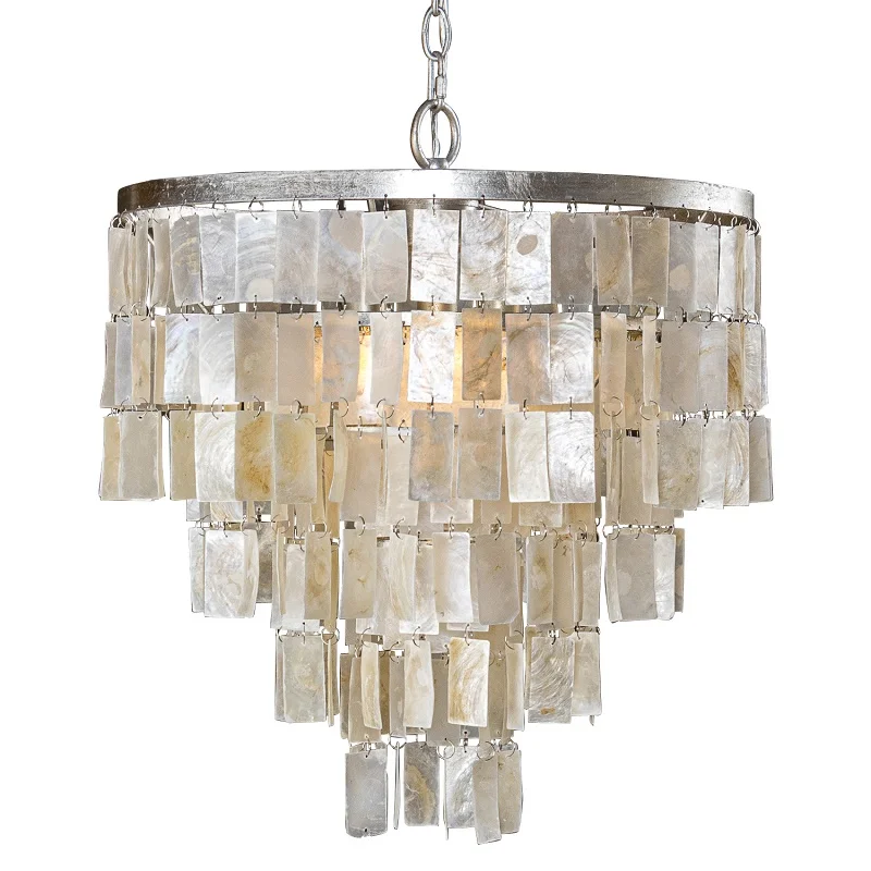 

French retro bedroom chandelier, American designer Internet celebrity restaurant light pastoral living room main light creative