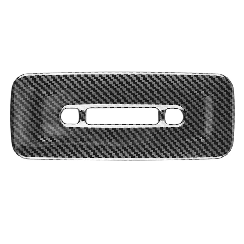 Car Carbon Fiber Black Rear Reading Light Frame Decoration Interior for Toyota Prius 60 Series