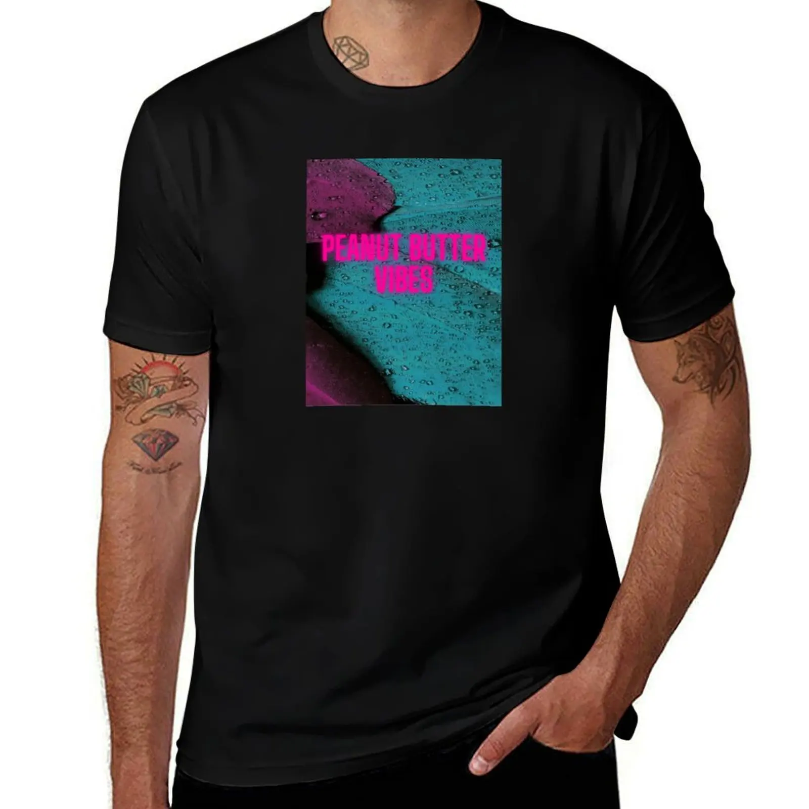 Peanut Butter Vibes T-Shirt Casual Everyday Short Sleeve T-Shirt