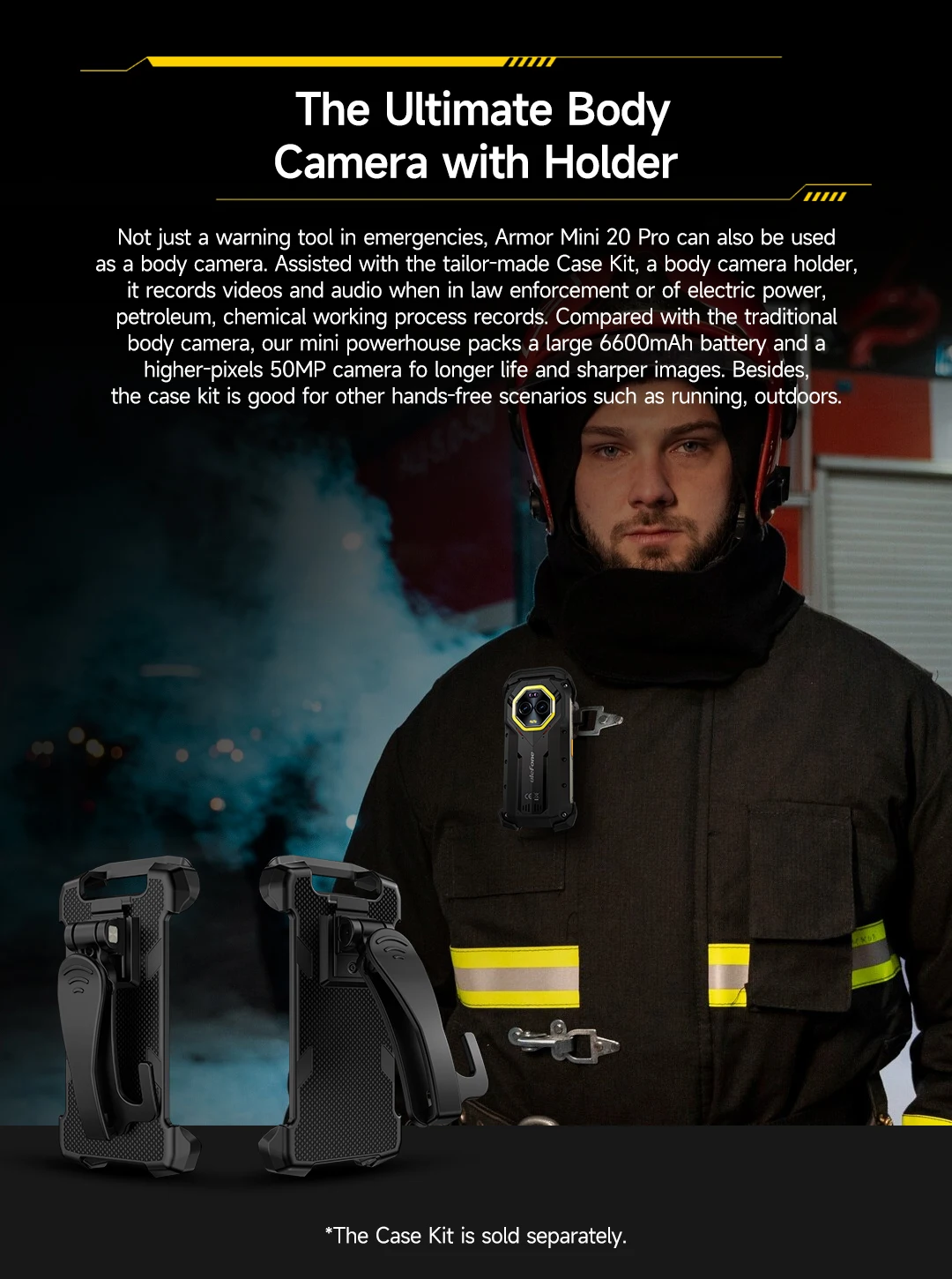 Ulefone Armor Mini 20 Pro 4.7" Rugged Phone 5G Smartphone Android 14 6200mAh 16GB(8+8) 256GB 64MP Night Vision 33W Fast Charge