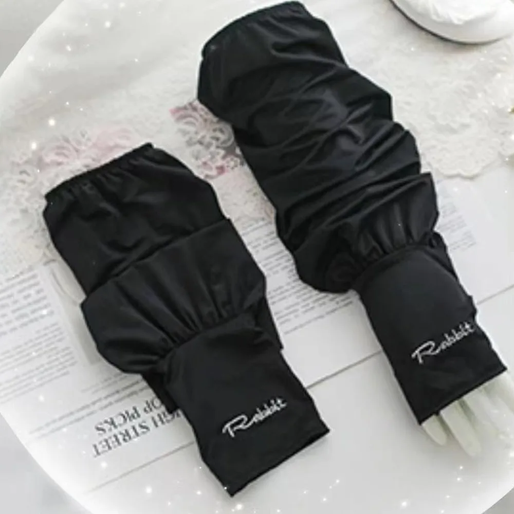 

Gifts Ice Silk Sunscreen Arm Sleeves UV Protection Loose Fit Sun Protection Glove Breathable Sun Protection Tools