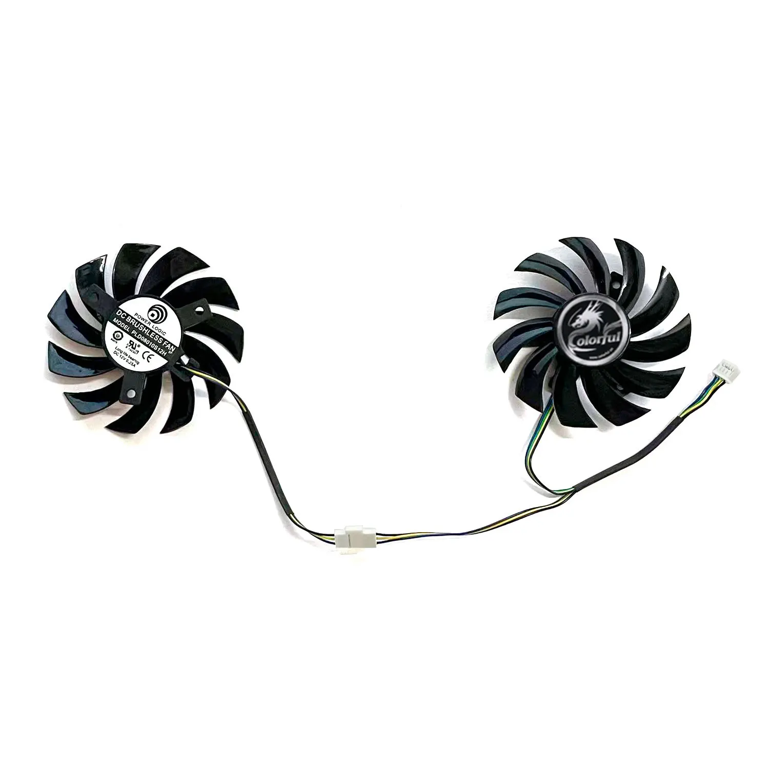 العلامة التجارية الجديدة 75 مللي متر 4PIN PLD08010S12H GTX 650TI GPU مروحة مناسبة لاستبدال بطاقة الرسومات GeForce GTX650ti 660 750ti الملونة fa #4