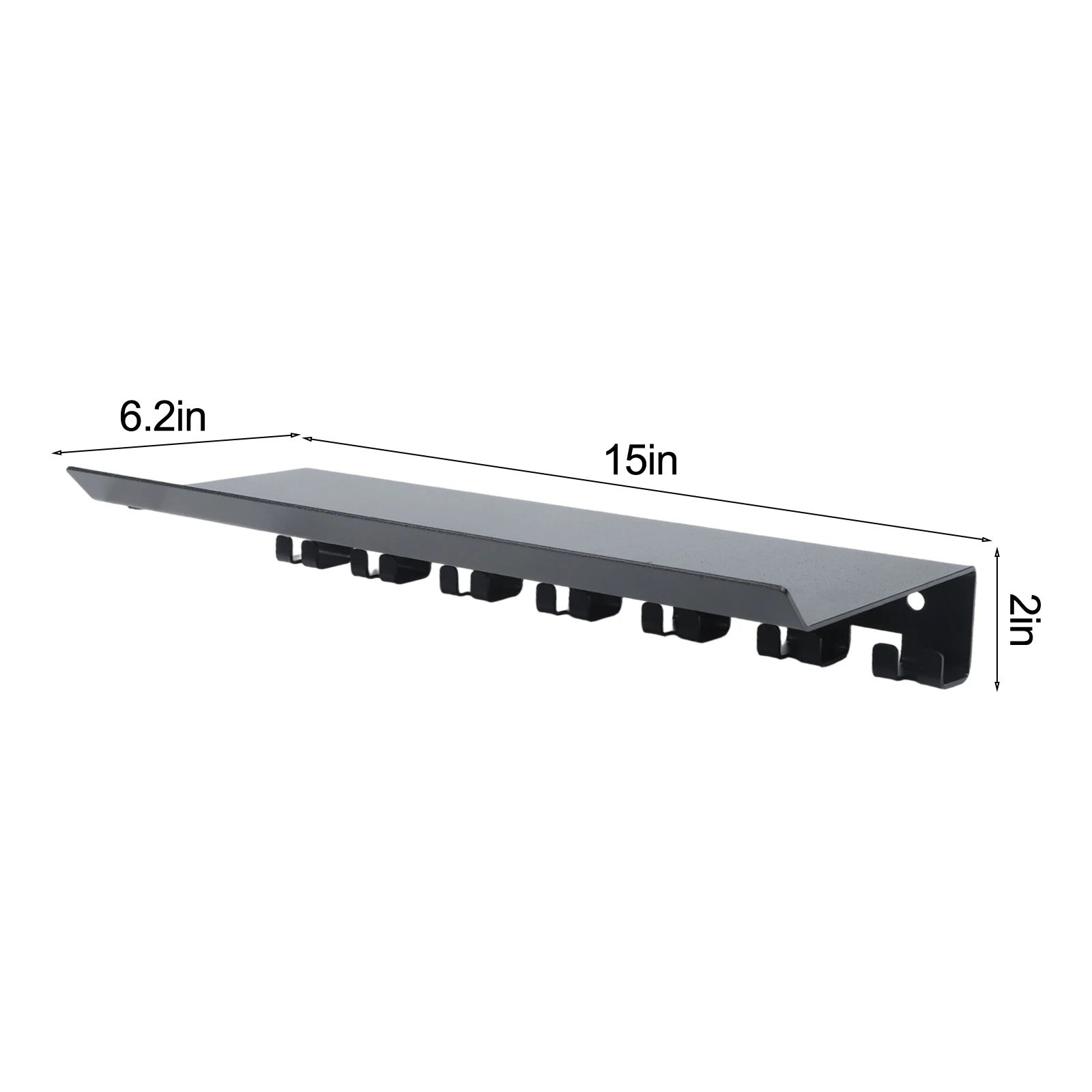 High Weight Capacity Storage Solution Metal Storage Solution Space-Saving Rack 39*16*6cm Floating Shelf Organizer