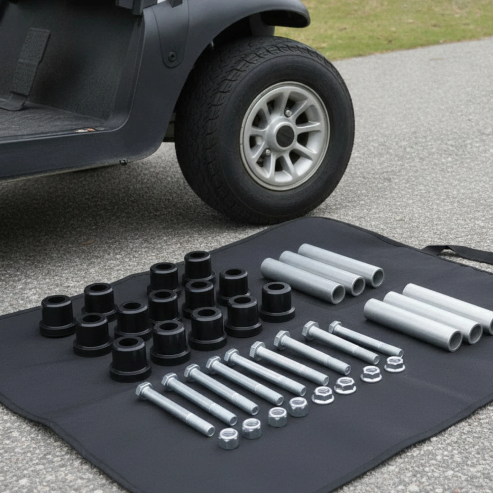 Golf Cart Hardware Kit Exact-Fit Golf Cart Repair Kit with Sleeves Long-Lasting Wear-Resistant for Mechanics, Garage, Workshop