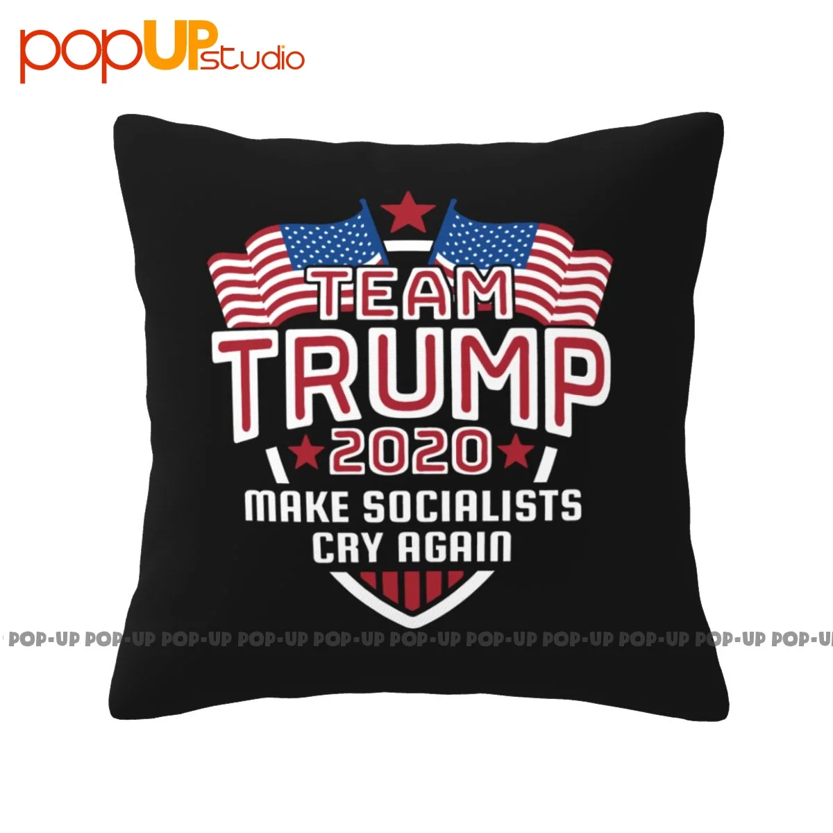 Print Donald Trump 2020 Election President Team Trump Make Socialists Cry Again Pillowcase Throw Pillow Cover Thickened