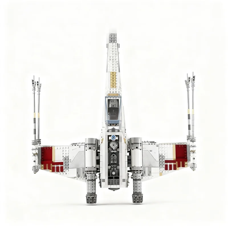 1558PCS MOC Space Battle Movie Red Five X Wing Starfighter Model Custom Puzzle DIY Creative Ideas Toy Birthday Gift Series view 5