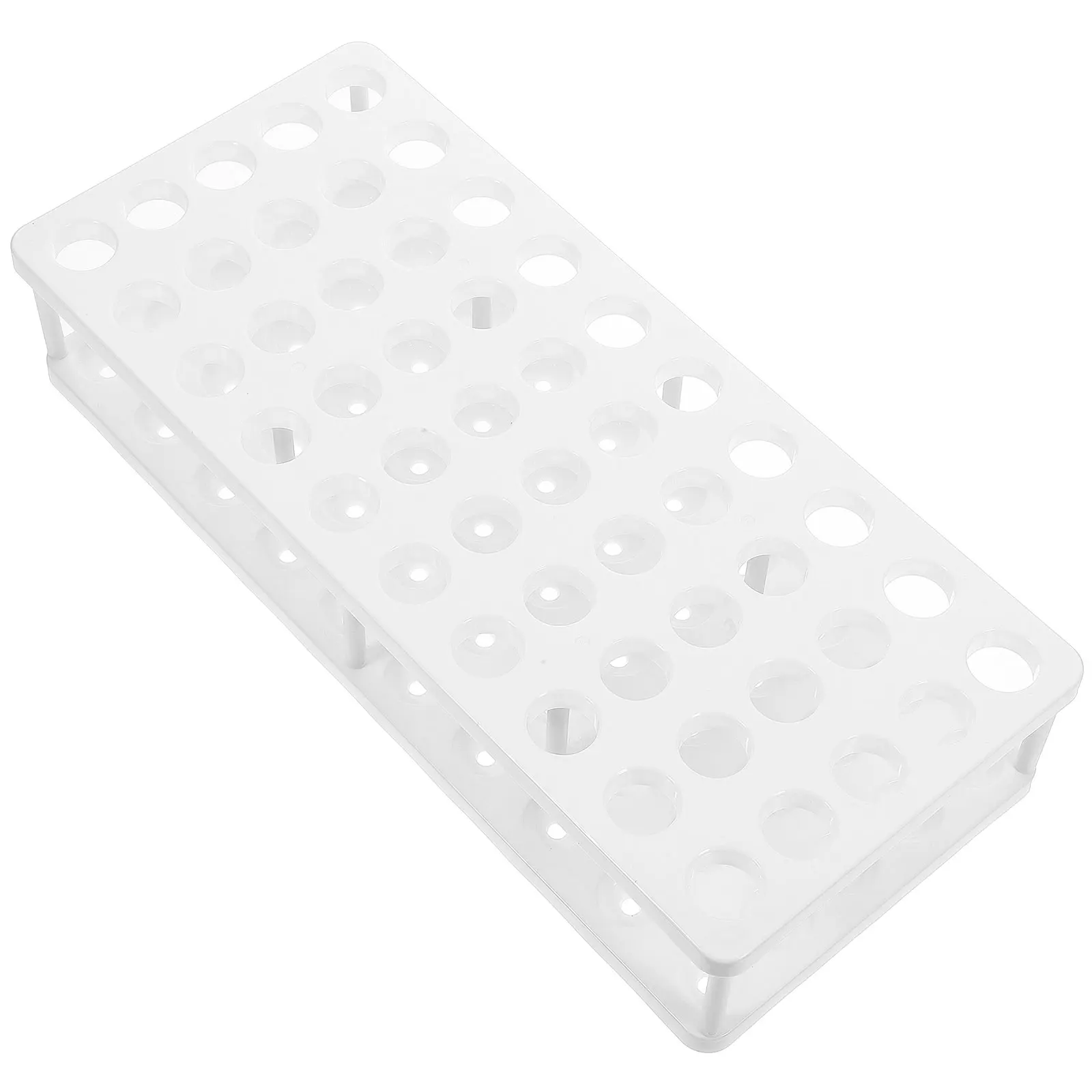 

50-hole Test Tube Stand Tubes Rack Holder Bracket Specimen Vial Plastic Chemical Lab Racks