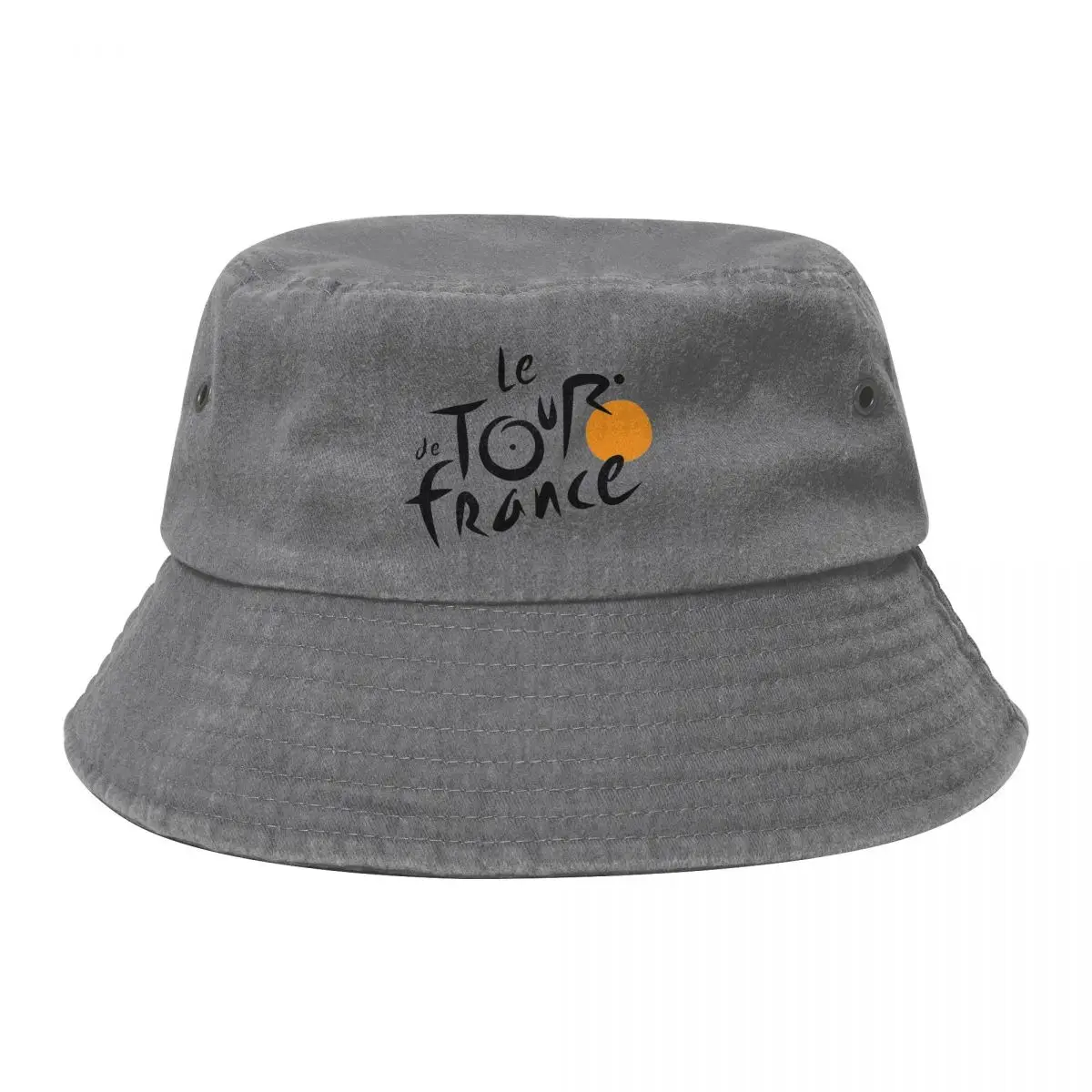 Women Men Denim Cotton Bucket Hats Le Tour De Frances Accessories Washed Distressed Fisherman Cap Travel Wear Bob Hat