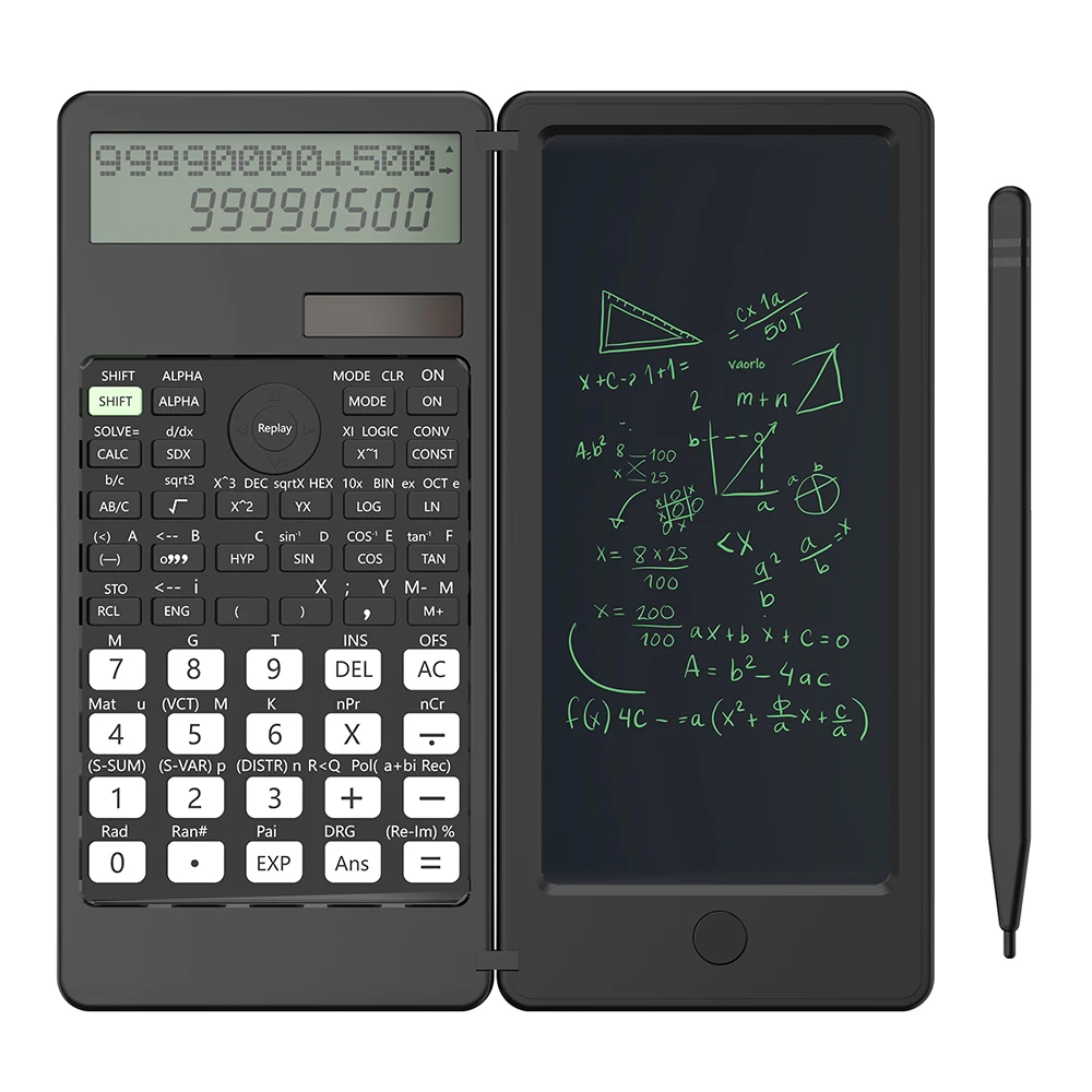 401 Functions Solar Scientific Calculator With 6 inch Writing Tablet PK 991MS 991ES Engineering Financial Professional Computing