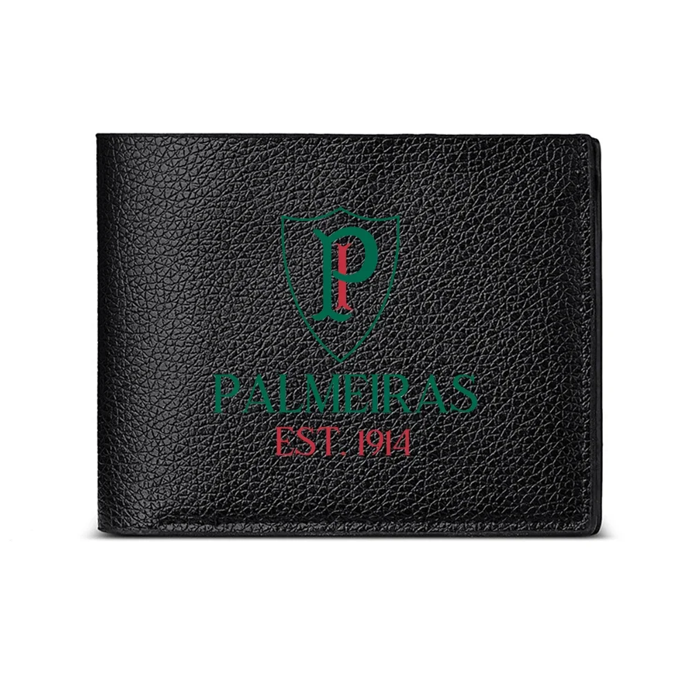 Palmeiras Shield Logo Men's Wallet Card Holder Casual Business Fashion Print Design Classic Style Elegant Accessory