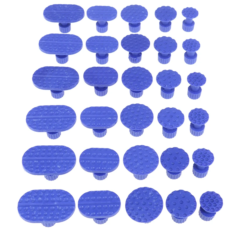 New 30pcs Suction Cups use for Remove Hail Pits Sets Car Glue for Slices DIY Hand Tools Kit Paintless Dent Repair Puller Tools