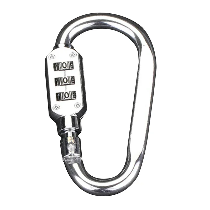 3-Digit Combination Code Padlock Luggage Zipper Bag Backpack Helmet Basket Lock Mountaineering Buckle Outdoor Firm Durable Lock