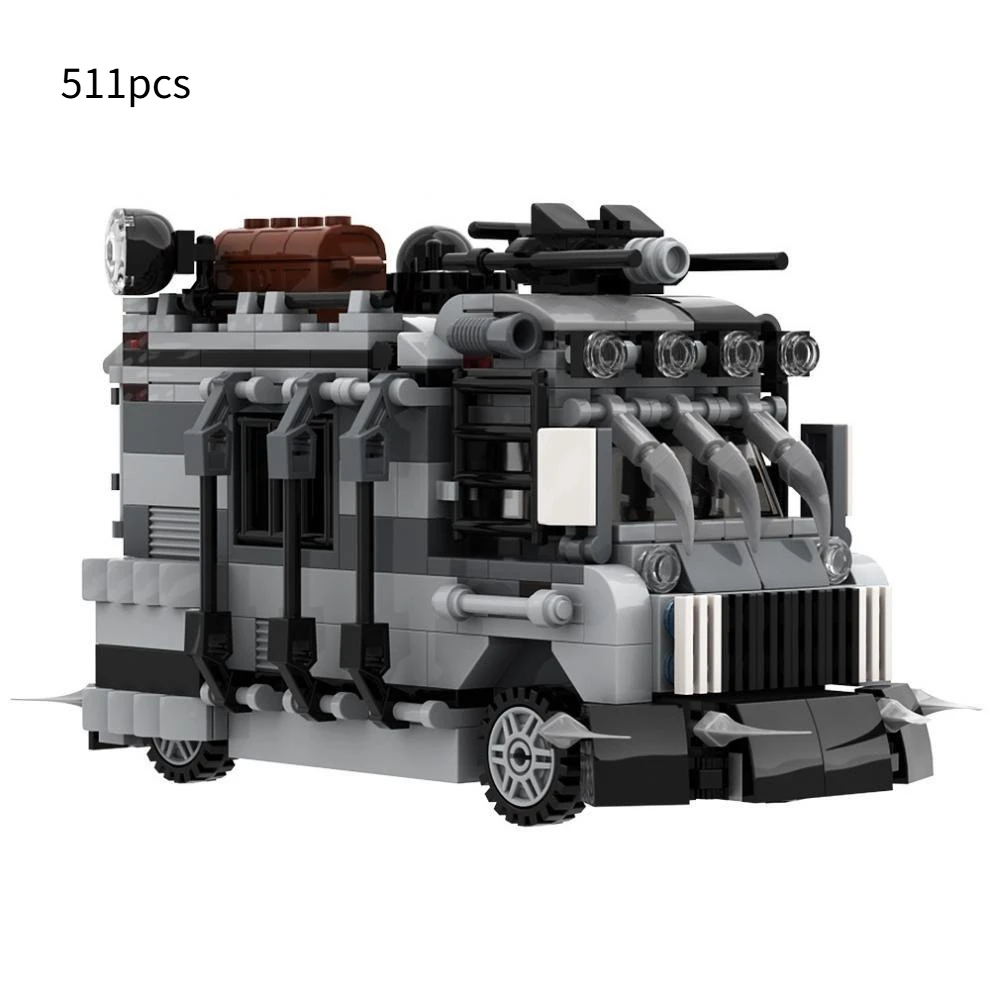

MOC Anti-zombie Van Building Block Toy Small Particles, Children Puzzle Collection Bricks Figure Gift