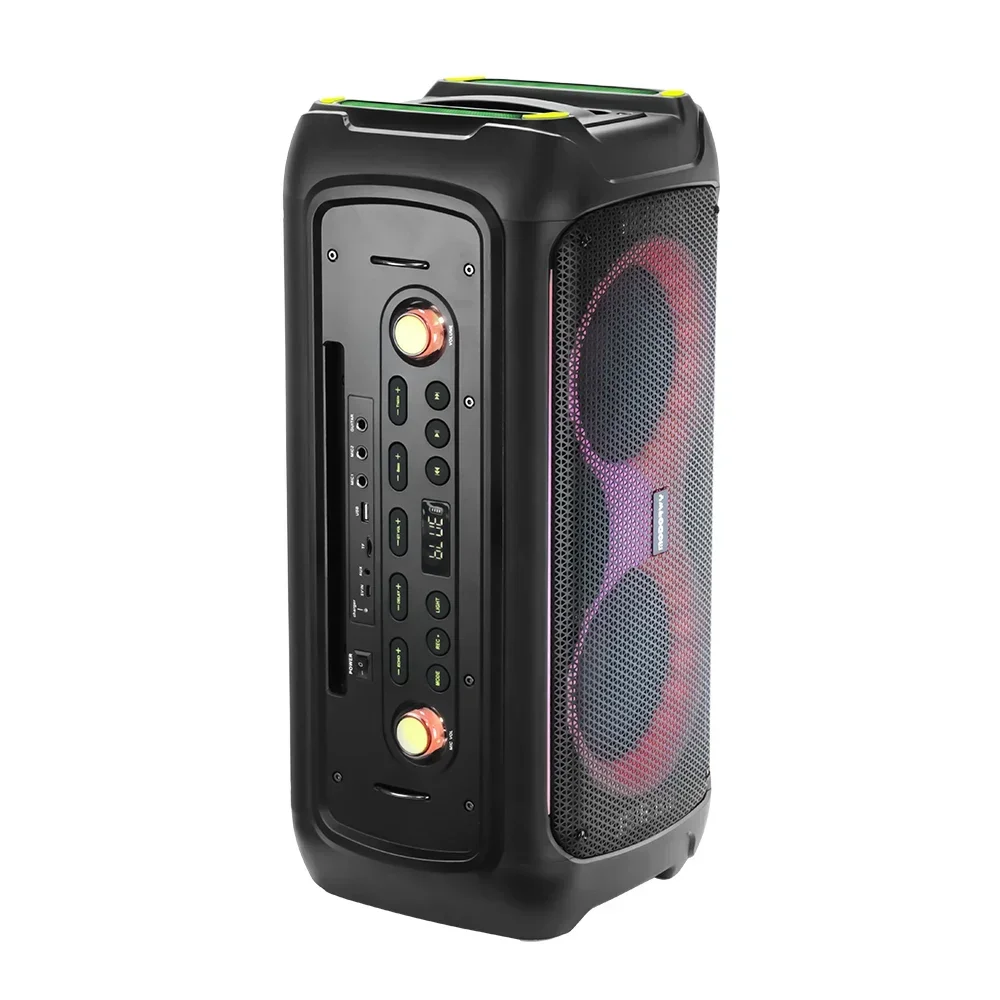 

Portable Wireless Karaoke Speaker 6.5 Inch*2 Outdoor DJ Part Speaker For Computer Use And Parties