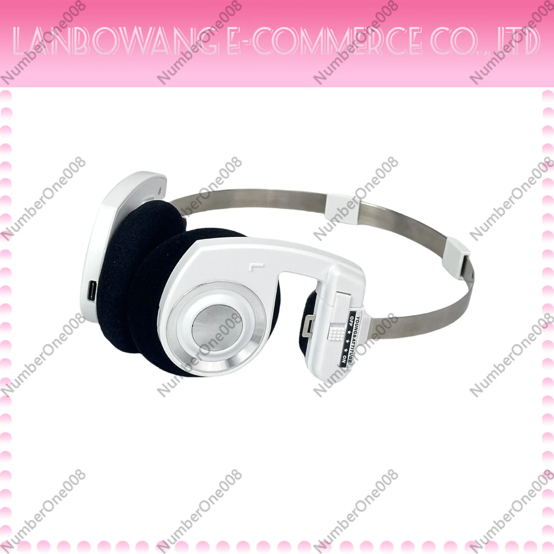 Retro Over Ear Headphones Wireless Headset Foldable Bluetooth Headphones Lightweight Portable with Mic for Phone Call
