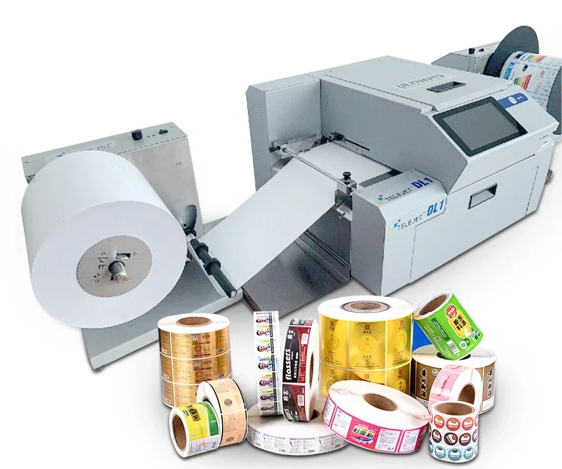 Roll-to-Roll Color Label Inkjet Printer Digital