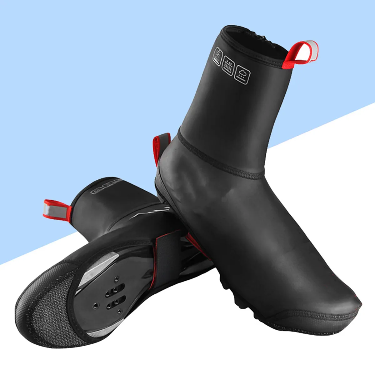 

Cycling Shoe Covers Outdoor Riding Shoes Cover for Men Women L Size Waterproof Windproof Warm Bike Shoe Overshoes Anti-Slip