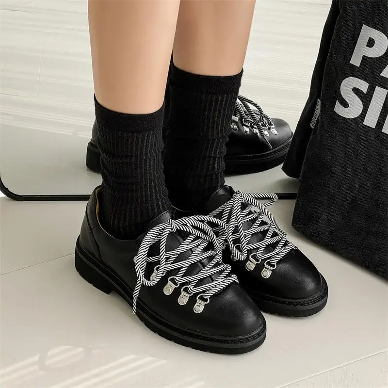 

Повседневная мужская и женская одежда Bue oes Briti Sle Commuter Leather oes Весна Осень для пар Trendy oes Модный клапан L...