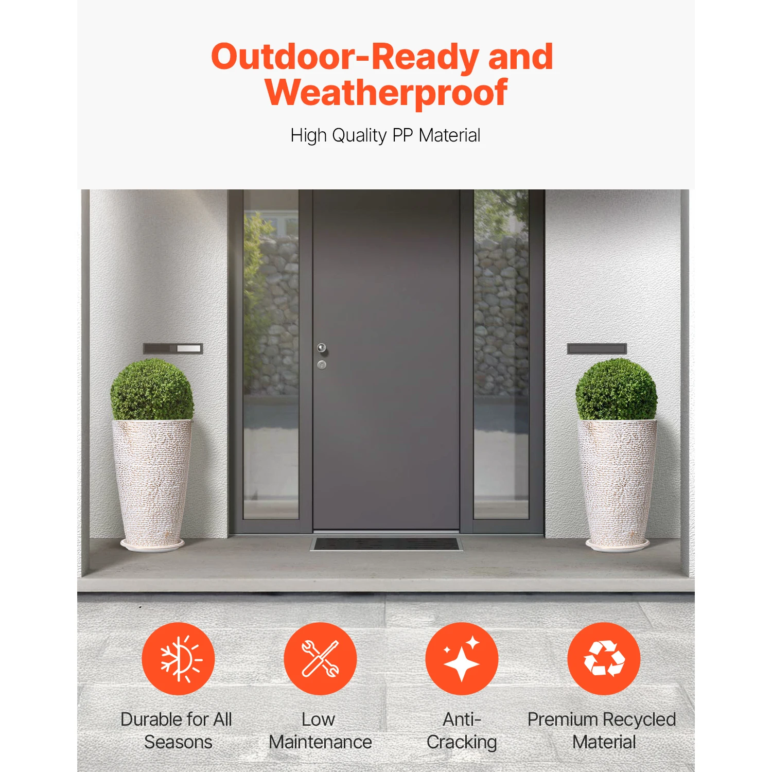 Set of 2 Tall Outdoor Planters 21