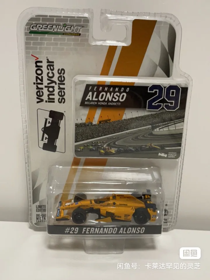 GREENLIGHT 1:64 INDYCAR #66 Fernando Alonso Simon  #2 Josef Newgarden Collection die-casting alloy trolley model ornaments GIFTS