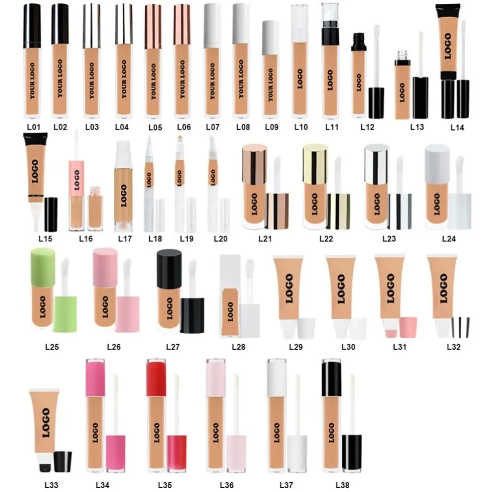 Private Label Vegan 2ml Matte Concealer for Acne Scars Dark Circles Tattoo Waterproof Liquid Concealer Custom Makeup Wholesale