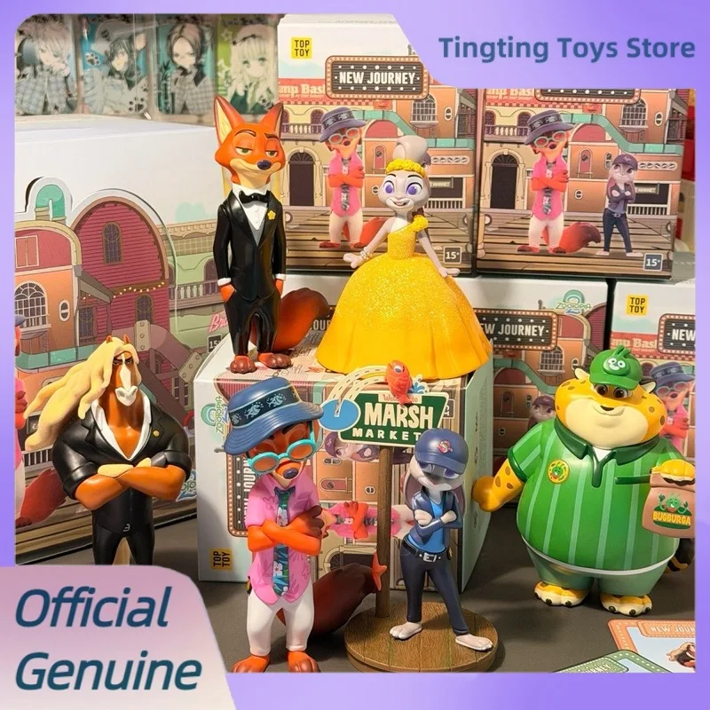

Genuine Zootopia 2 New Journey Series Blind Box Figurine Cute Ornaments Model Toys Nick Judy Collect Doll Mystery Box Toy Gifts