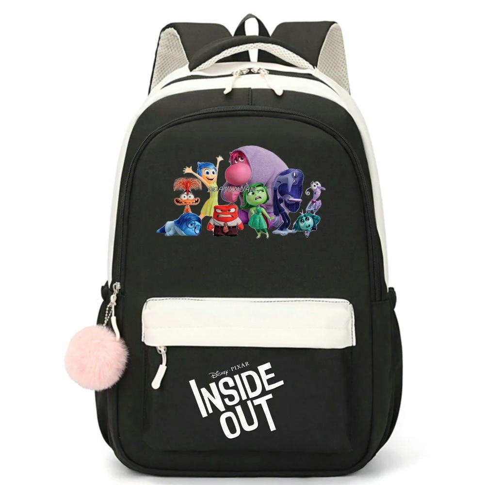 inside out2 School Backpack Travel Solid Color Backpack Teenager Girl Boys Laptop Multi-Function Backpack Mochila