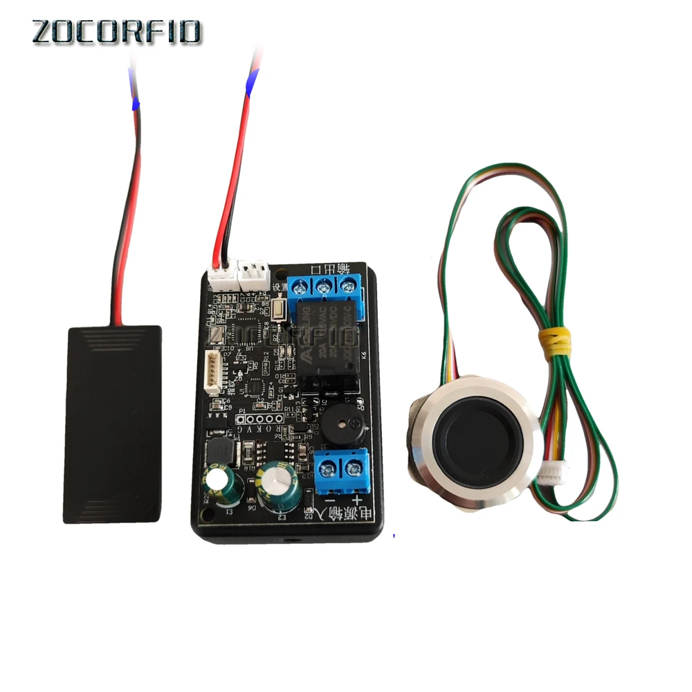 RFID Fingerprint Identification Control Board Mobile Phone 13.56mhz NFC Induction Relay Motherboard Access Controller DC12-120V