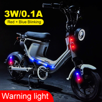 Solar Power Night Security Simulated Alarm Wiring-Free Auto Simulated Alarm Caution Lamp for Motorcycle Electric Vehicle Bicycle