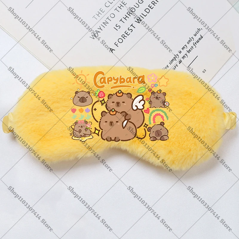Capybara Girl Cartoon Sleep Eye Mask Children Anime Cute Eyepatch Kids Casual Eyeshade Fashion Print Eyemask Birthday Gifts 2026 view 6