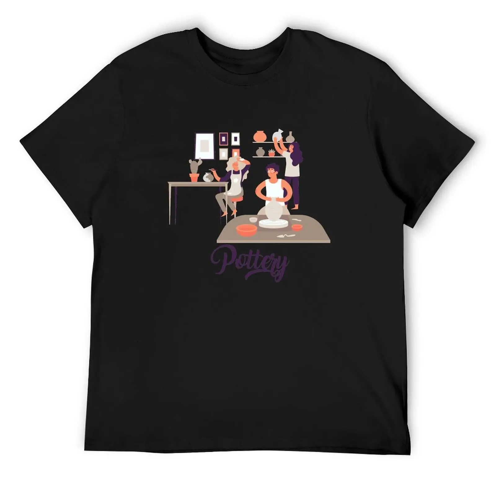 

Pottery at Home T-Shirt graphic tee shirt man t shirt plus sizes plus size tops Men's t-shirts