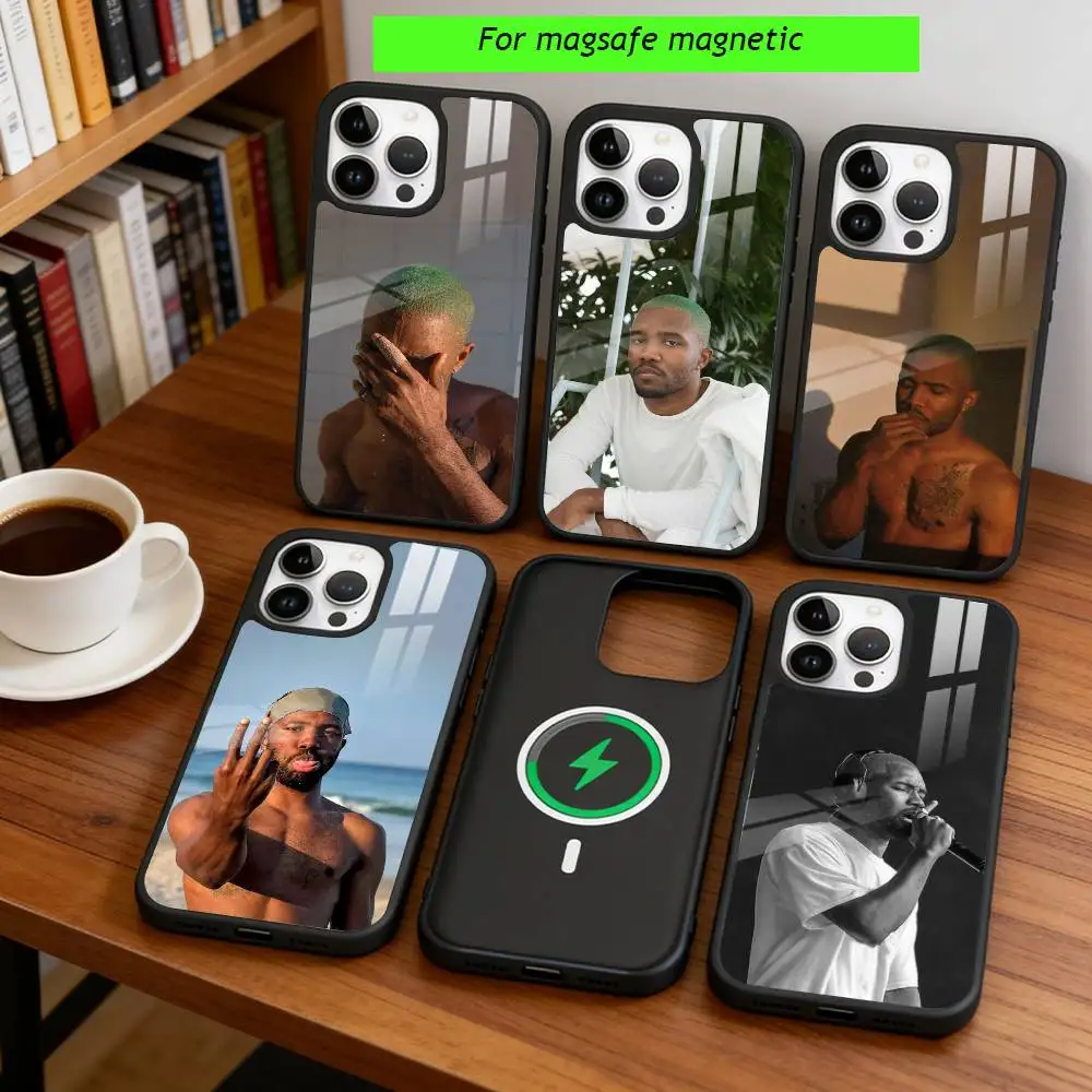 

Singer F-Frank Ocean Phone Case For iPhone17,16,15,14,13,12,11 Plus,Pro Magnetic with Magsafe Wireless Charging