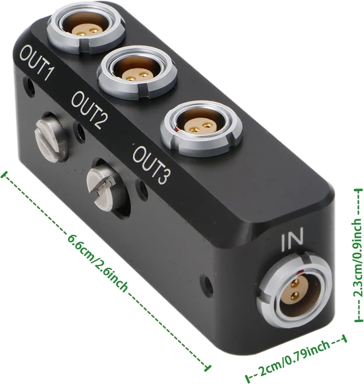 كابلات ألفين 4 × 2 دبوس كابل مقسم 1 في 3 مخرج لـ ARRI Alexa Steadicam Teradek SmallHD