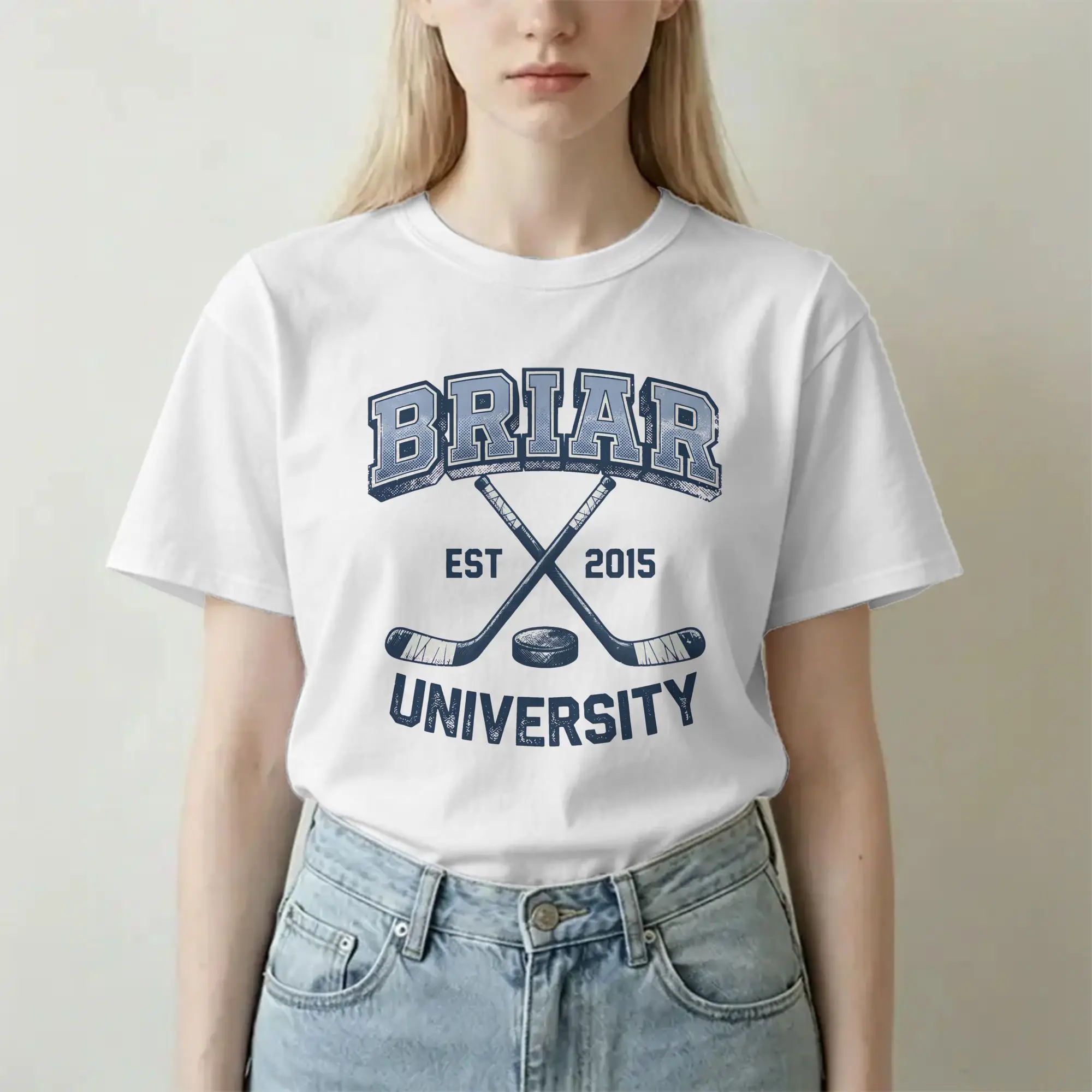 Camisetas masculinas e femininas, camiseta 100% algodão, manga curta, romance de hóquei, gola redonda, roupas plus size
