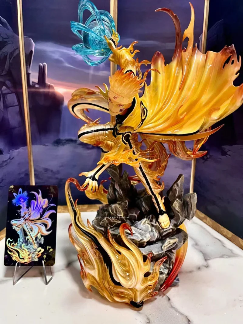 Naruto Anime Figure Kurama Ninetales Uzumaki Naruto Chakura Action Figurine Pvc Statue Model Doll Collection Decora Toy Kid Gift