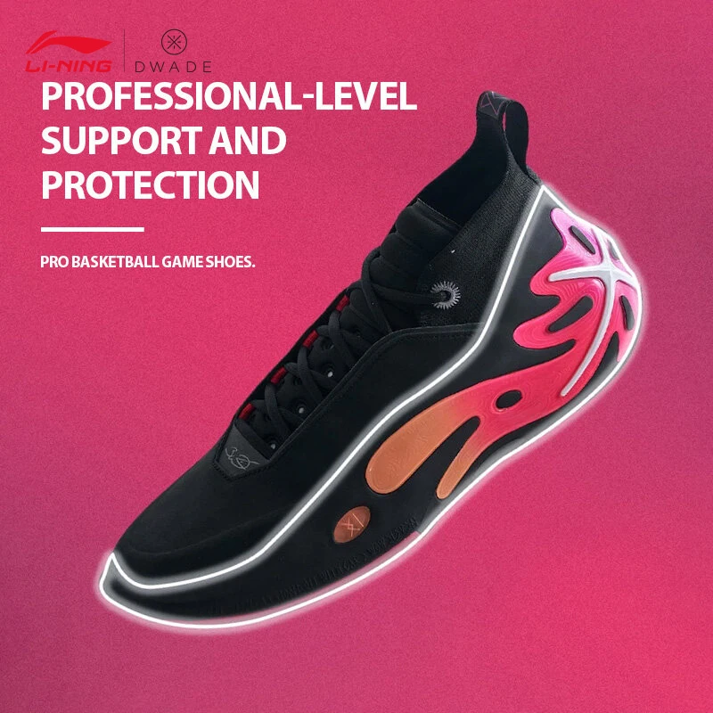 LI-NING Men's Basketball Shoes Way of Wade 11 medium cut Professional Sports Shoes Sneakers ABAU049