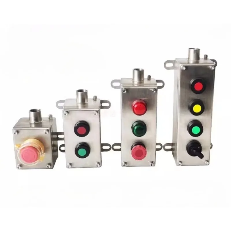 

Взрывозащищенная кнопочная панель из нержавеющей стали (304) с 1/2/3 кнопками, аварийная остановка