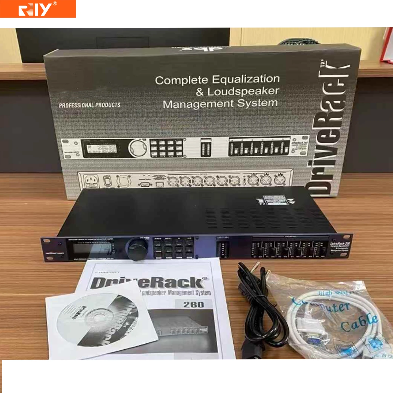 DriveRack 260 Loudspeaker Management System 2 in 6 Out DriveRack Professional Audio for Office, Speech, Stage Performace, KTV