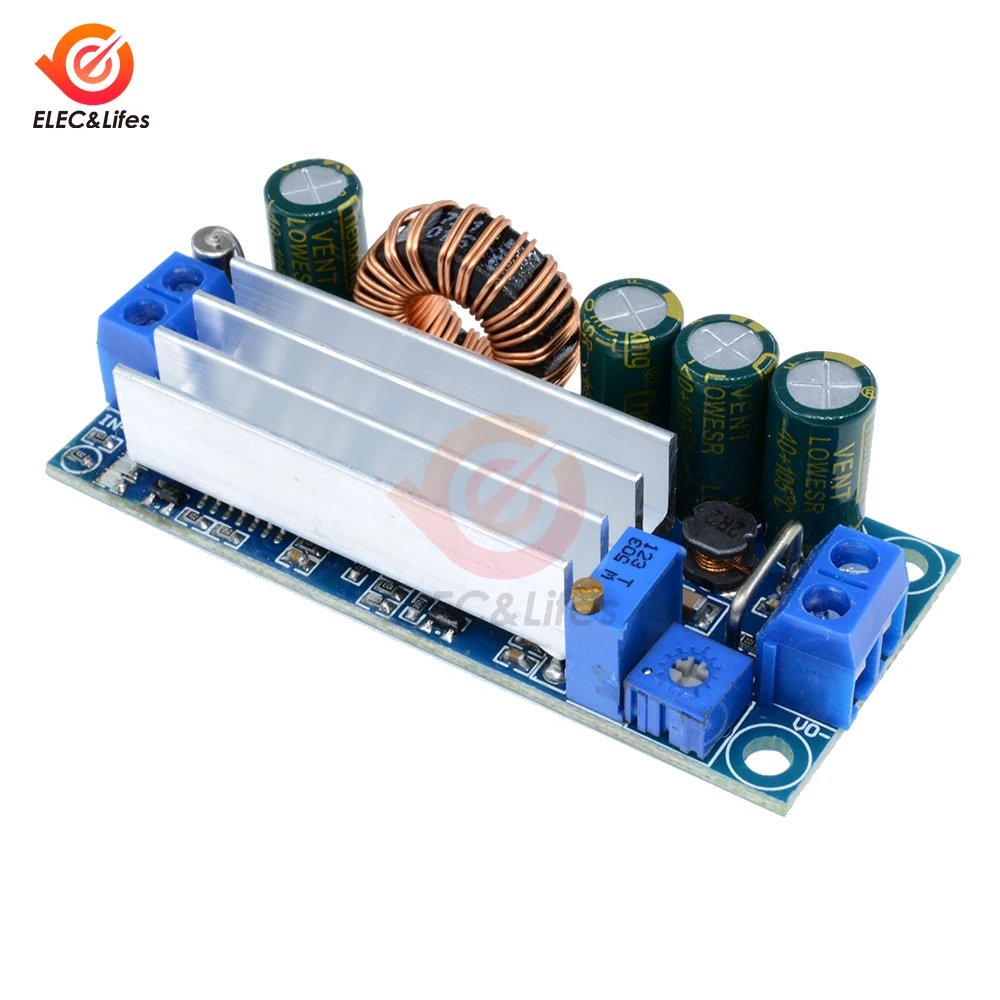 AT35 DC-DC 5-30V to 0.5-30V Power Step Up Down Converter Module 3A 35W Buck Boost Board Overcurrent Protection Power Supply