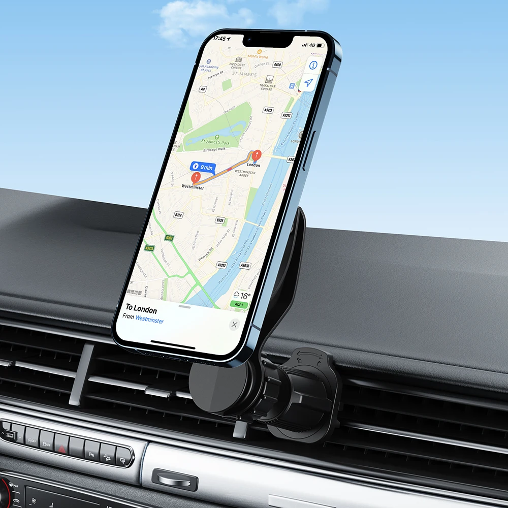 Magnetic Phone Mount for Car Vent [Never Blocking] Universal Phone Holders for Your Car Hands Free Cell Phone Car Mount