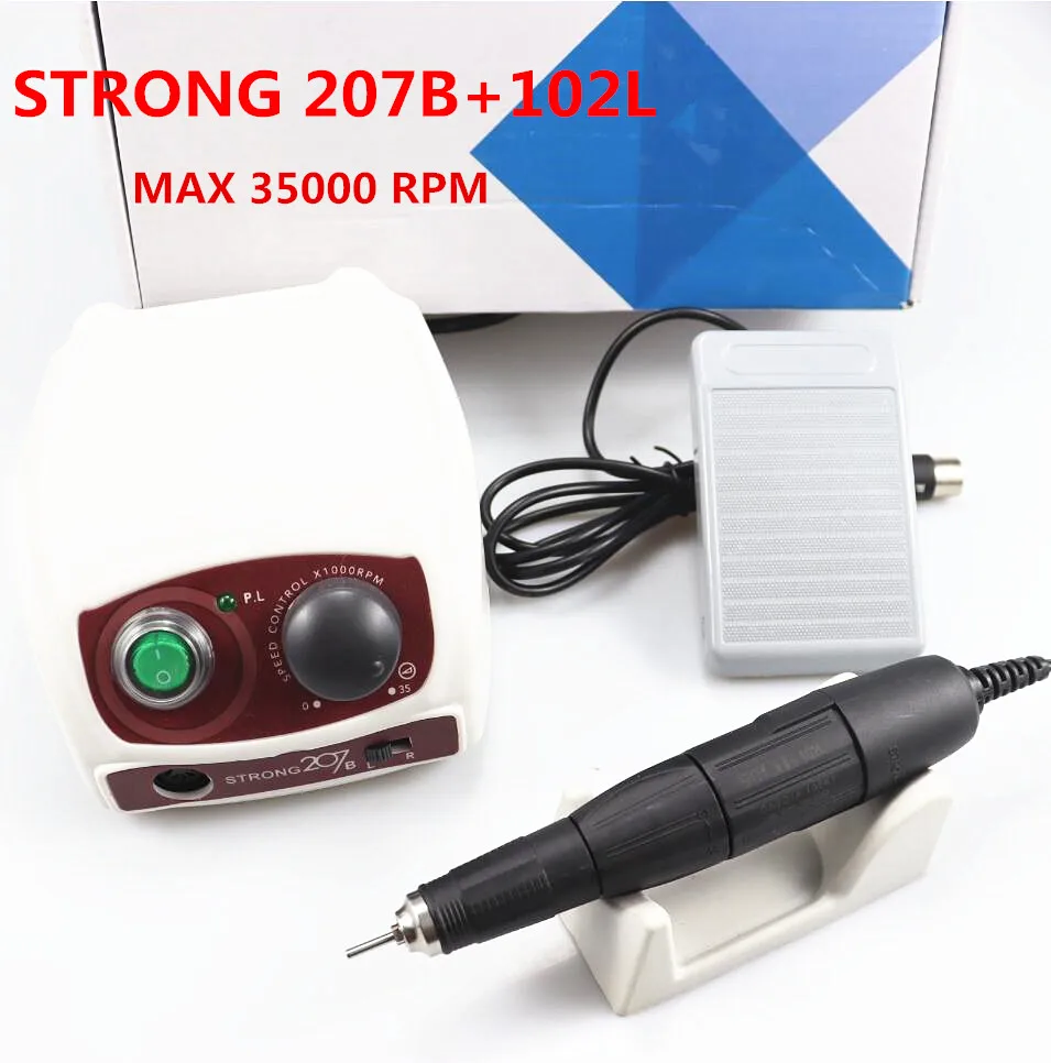 

Newest Original strong nail drill + 102L strong 210 manicure 35000rpm nail drill machine