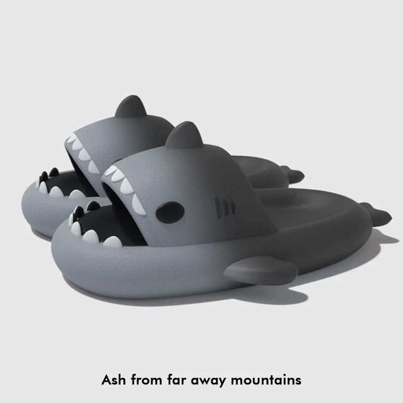 Adult Shark Slippers Bathroom Platform Sandals Outdoor Flip Flops Summer Supersoft Cloud Slipper Eva Slides Shoe