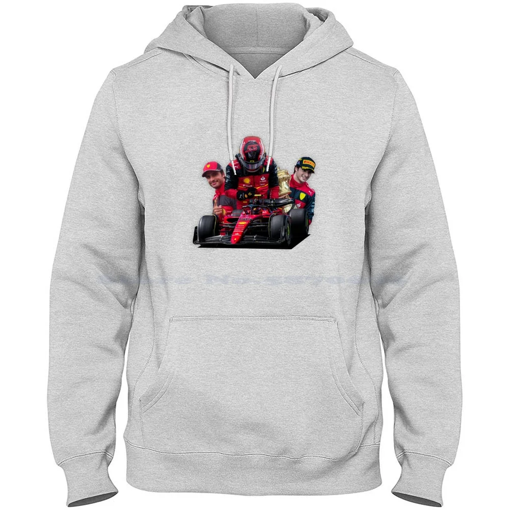 Carlos Sainz Jr. 55-2022-- 75 100% Cotton Hoodie 2022 2022 Carlos Sainz Jr Sainz Carlos Sainz Sainz