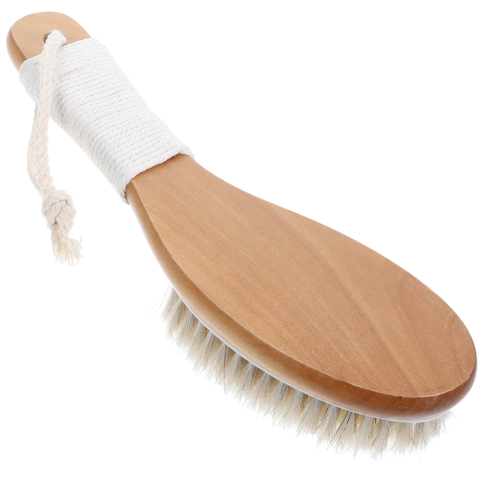 

Chicken Legs Back Brush Scrubber Shower Exfoliator Solid Wood Bath Body Dad Ergonomic Gentle Versatile Wet Dry Handle Reach