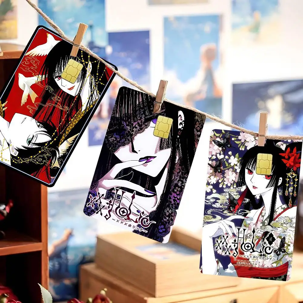 Anime XxxHolic Classic Vintage Game Anime Sticker Film Skin Cover Case For Small Large No Chip Debit Credit Card Front Side