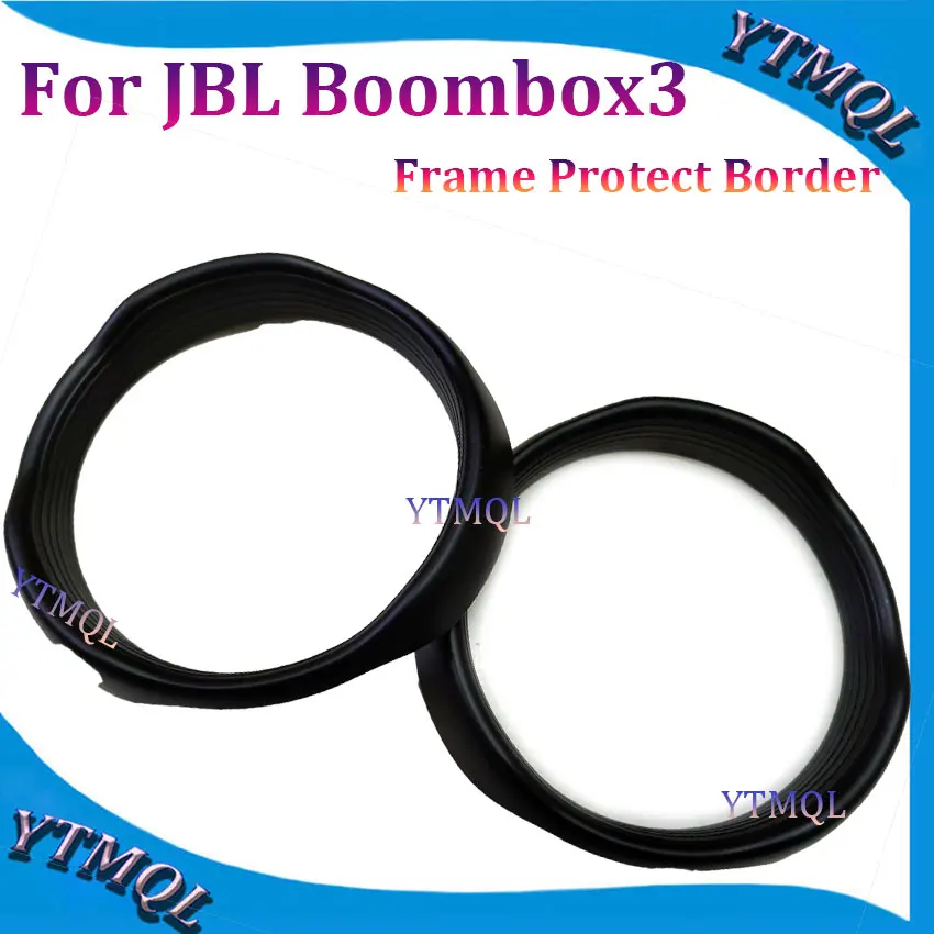 1Pair New Black For JBL Boombox3 Black Soft Frame Protect Border