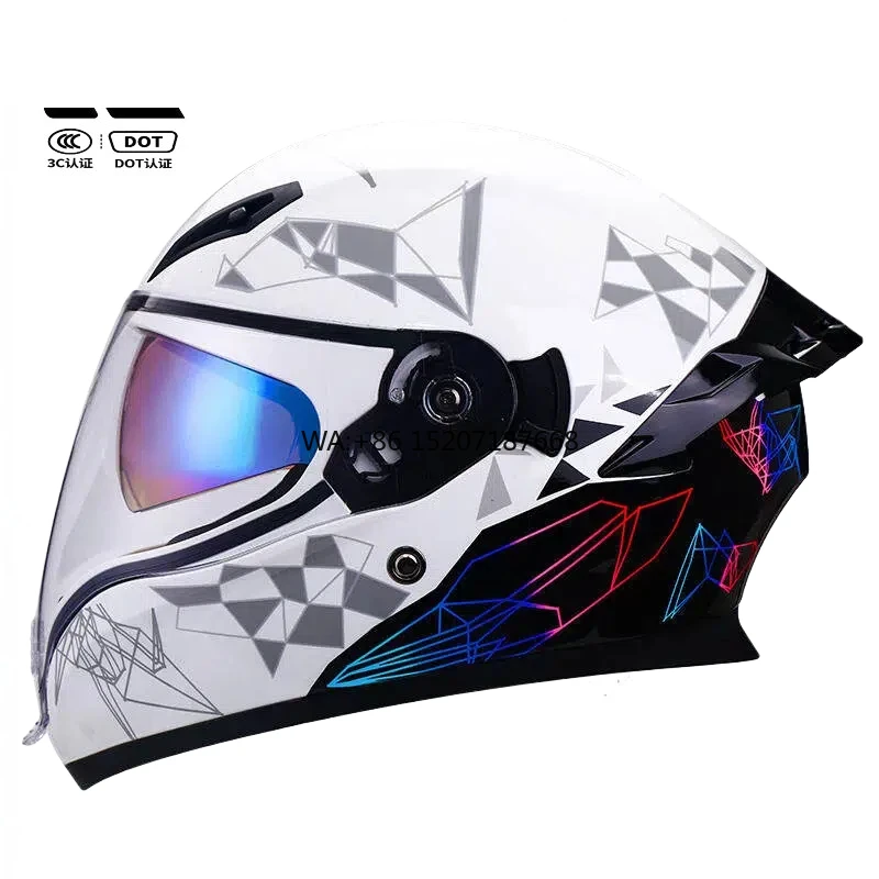 

Одобренный DOT, быстросъемная застежка из АБС-пластика, всесезонная хлопковая подкладка, новый сертифицированный 3C мотоцикл