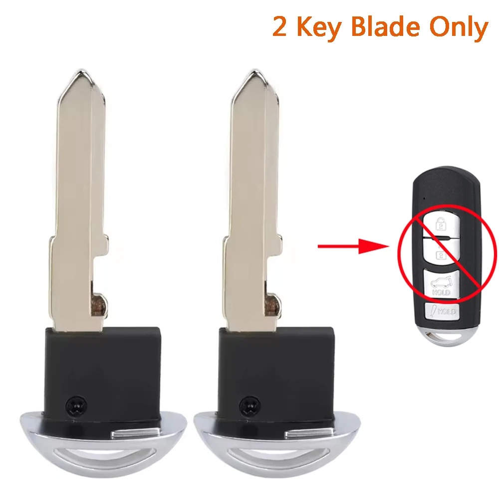 

2 Remote Blank Key Blade for Fiat 124 Spider for Mazda 3 6 CX-7 CX-9 MX-5 Miata 2009 2010 2011 2012 2013 2014 2015 2016 2017 18